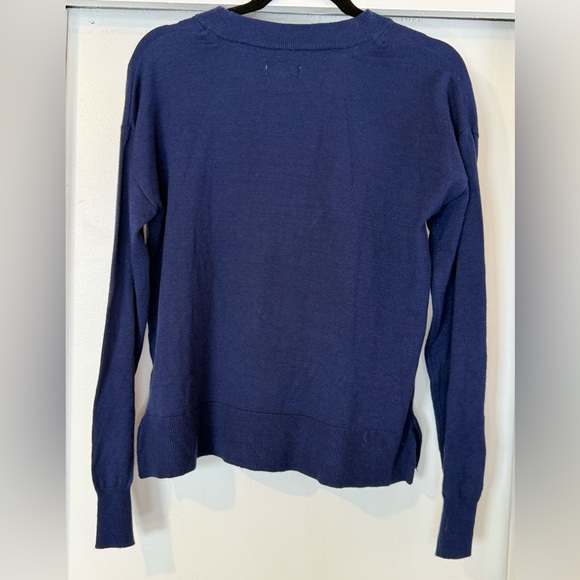 Life Is Good Navy Sweater with “Be My Valentine” Dog Graphic - Picture 4 of 6